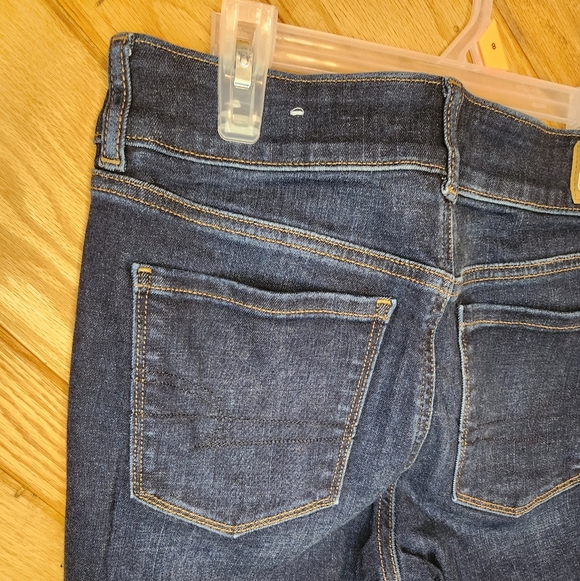 American Eagle artist crop next level crop size 6 standard dark cropped Jeans - Picture 6 of 11